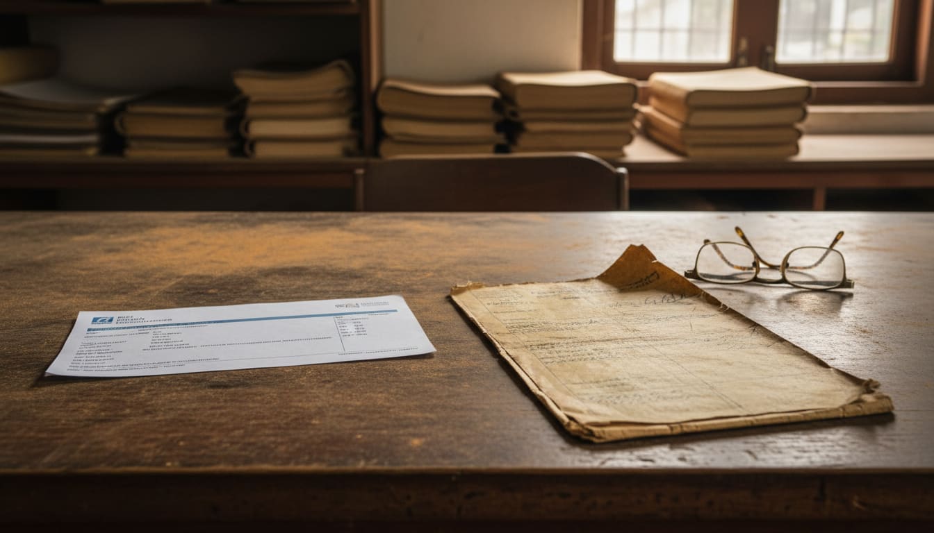 A mismatched land record file triggering a Benami investigation.