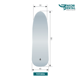 Intraoral Photo Mirror 06, lateral, Front Surface, universal, Material: stainless steel