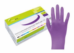 Smartdent onderzoekshandschoenen Nitril Soft, donkerpaars