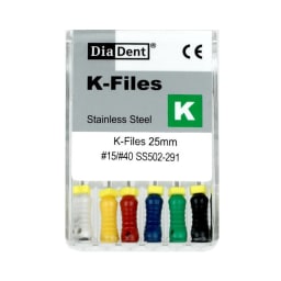 DiaDent K-Handvijl (RVS, .02 taper, 25 mm)