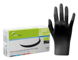 Smartdent onderzoekshandschoenen Nitril Light, zwart