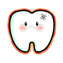 Sticker Happy Zahn Emoji (200 St.)