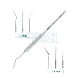 Periotome Insert PE 16A, angled, breadth 1.6mm, stainless steel 