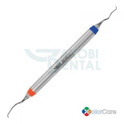 Gracey Curette 12/13, MINI, ColorCare handle # 7,Colour: orange/blue stainless steel