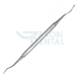 Bone file Miller BF 21, stainless steel, handle # 3 