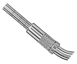 Bone Condenser, bajonettfÃ¶rmiger Schaft, Spitze konkav, 4, 0 mm Durchm., zylindrisch mit stufenlos v