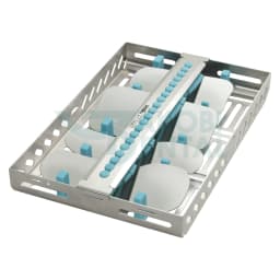 Photo mirror cassette PMDK43, stainless steel, 290x187x35mm, incl. closing bar with silicon rails.