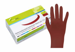 Smartdent onderzoekshandschoenen Nitril Soft, wijnrood