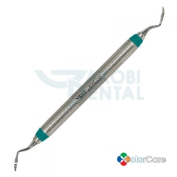 Scaler Crane-Kaplan mini SCI 2/3, ColorCare handle # 7, Colour: turquoise, stainless steel