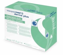 Sempermed Derma plus gloves, white (50 pairs)
