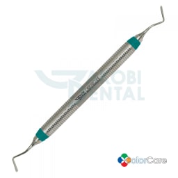 Gingival cord packer GCP 113, ColorCare handle # 7, Colour: green, stainless steel