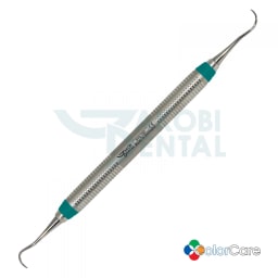 Universal Curette Younger-Good SYG 7/8, ColorCare handle # 7, Colour: turquoise, stainless steel