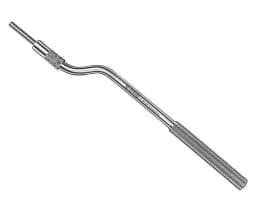 Bone Condenser, bajonettfÃ¶rmiger Schaft, Spitze konkav, 3, 0 mm Durchm., zylindrisch mit stufenlos v
