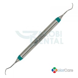 Universal curette Columbia 13/14, ColorCare handle # 7, Colour: green, stainless steel