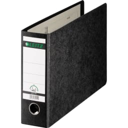 Leitz Ordner DIN A4 quer 80 mm Pappe schwarz