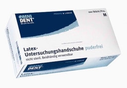 Omnident poedervrije latexhandschoenen