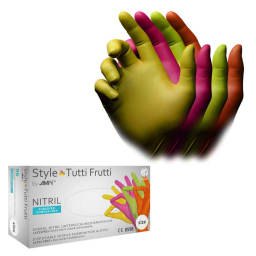 AMPri Style Tutti Frutti nitril handschoenen, gemengde kleuren