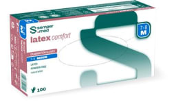 Semperit Sempermed Latex Comfort powder-free gloves (100 pcs)