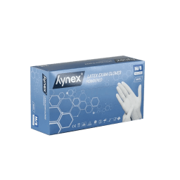 INTCO powdered latex gloves, white, 5.0 g (100 pcs)
