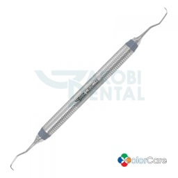 Gracey Curette 1/2, standard, ColorCare handle # 7, Colour: grey, stainless steel
