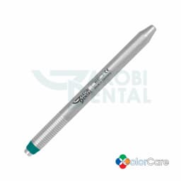 Dental Mirror Handle MHE 7, EU standard thread, Colour: turquoise, stainless steel, Satin finish