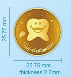 Tapferkeitsmünze Happy Zahn (30 St.)