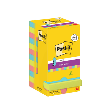 Post-it Haftnotiz Super Sticky 76x76 mm 12x90 Blatt