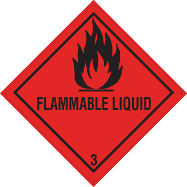 DR-Label shipping label class 3 Flammable 100x100 mm 500 pieces