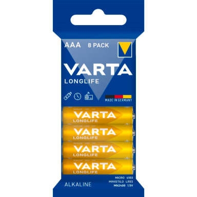Varta battery Longlife AAA 1.5 V 8 pieces