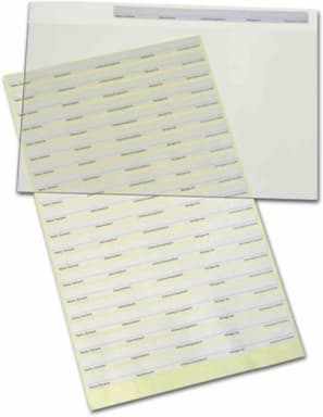 Aufkleber f. Sichthüllen Blatt
