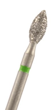 Diamant Knospe schlank Körnung: Grün (grob, 1 Packung á 5 Stück)