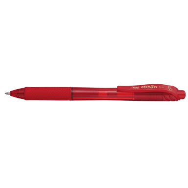 Pentel gel pen EnerGel X 0.35 mm retractable red