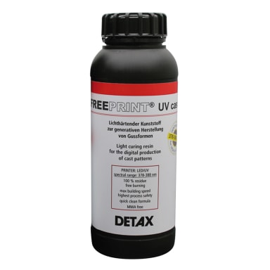 Detax Freeprint Gegoten UV Rood 500g