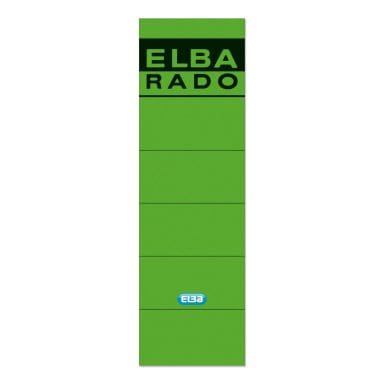 Elba binder label wide/short self-adhesive 10 pieces green