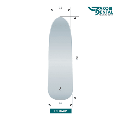 Intraoral Photo Mirror 06, lateral, Front Surface, universal, Material: stainless steel