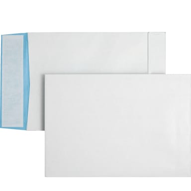 Posthorn gusset envelope C4 130 g peel & seal 125 pieces white/blue