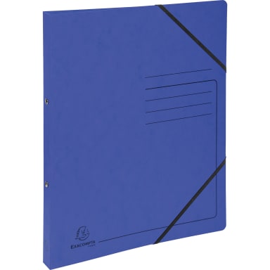 Exacompta ring file A4 2 rings cardboard blue