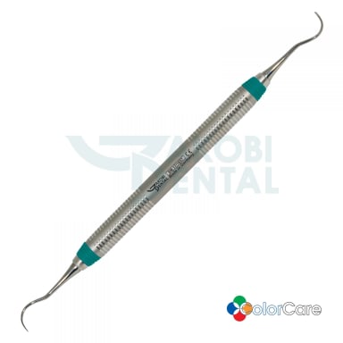 Universal curette McCall SM 17S/18S, ColorCare handle # 7, Colour: grey, stainless steel