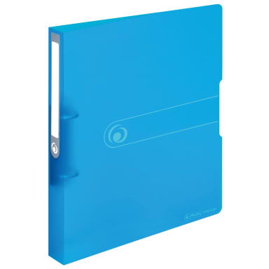 Herlitz ring binder A4 2 rings 38 cm transparent blue