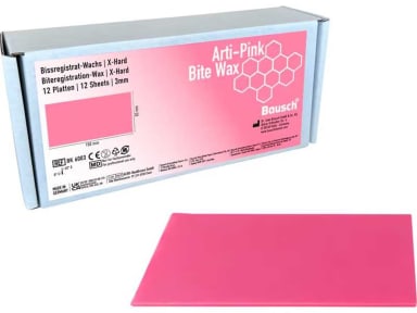 Arti-Pink Bite Wax pink 80x150x3mm 12St