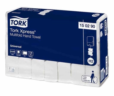 Essity Tork Xpress® Multifold-towels H2 Universal 25,5cm 2-layer White Multifold Z
