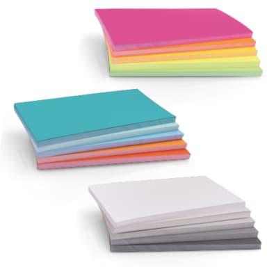 magnetoplan moderation card Set II rectangle 200x100 750 pieces assorted