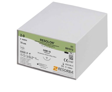 Resolon blau 4/0 DS18 75cm 3Dtz