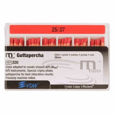 VDW MTWO Gutta-Percha Potloden 25/.07 (60 stuks)