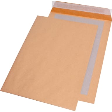 MAILmedia mailing bag B4 back board peel & seal 100 pieces brown