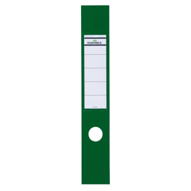 Durable binder label ORDOFIX wide/long 10 pieces green