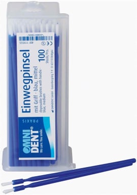 Omnident Einwegpinsel With Griff Blue