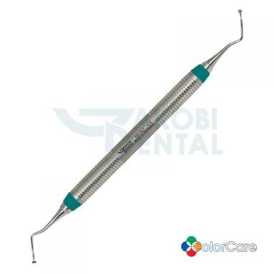 Endo-Excavator EXC 33L, ColorCare handle # 7. Colour: green, stainless steel