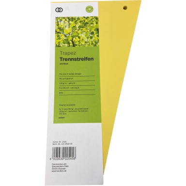 Soennecken oeco divider strip 12.5/6.5x24 cm 100 pieces yellow