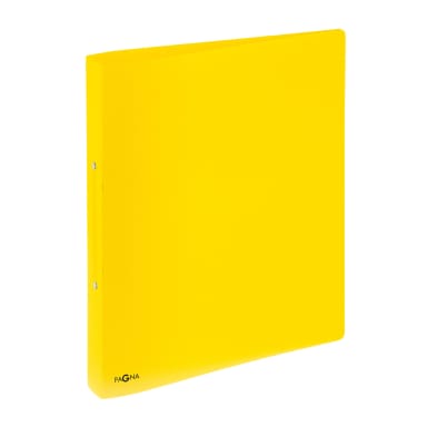 Pagna ring binder A4 2 rings 25 mm PP yellow